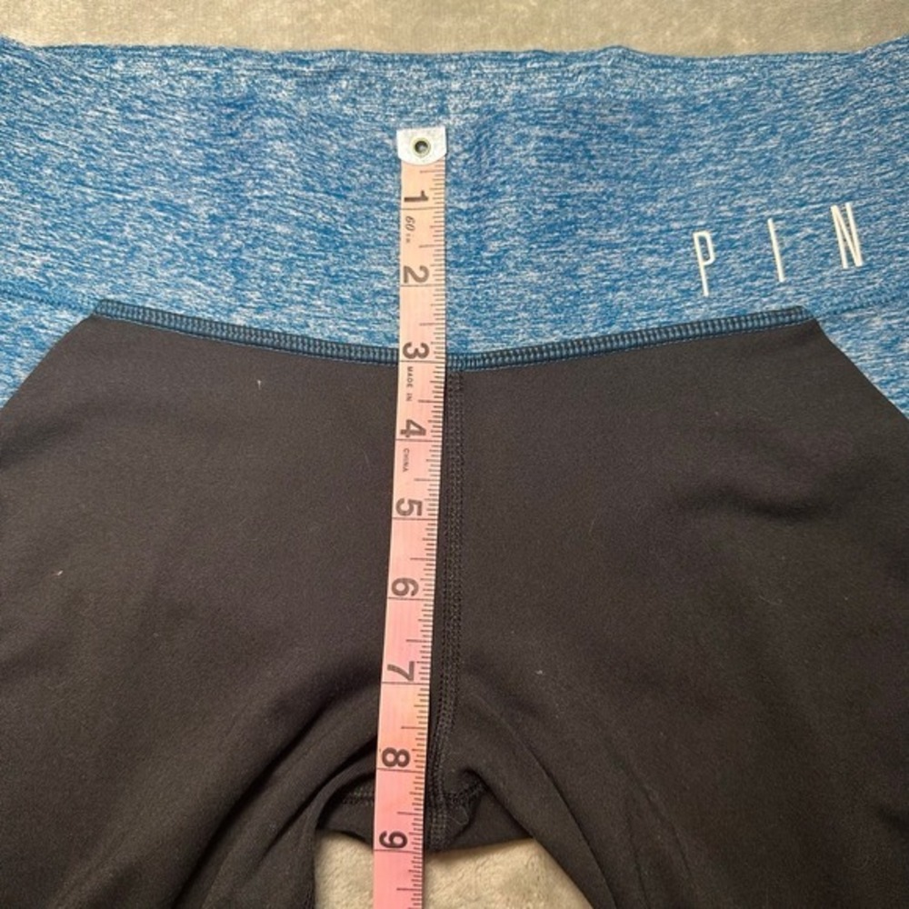 Victorias Secret PINK Yoga Leggings Women Size S Blue Two-Tone‎ Yoga Gym Workout - Picture 8 of 13